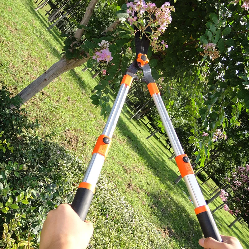 Большие телескопические ножницы для газона ручка из алюминиевого сплава живой