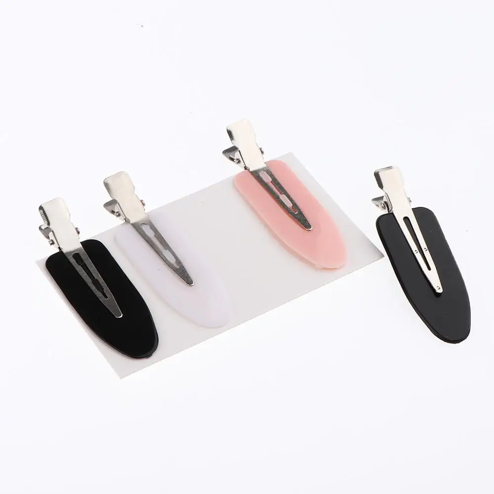 4 шт. без изгиба зажим для волос складок бесшовные зажимы укладки завивки макияж