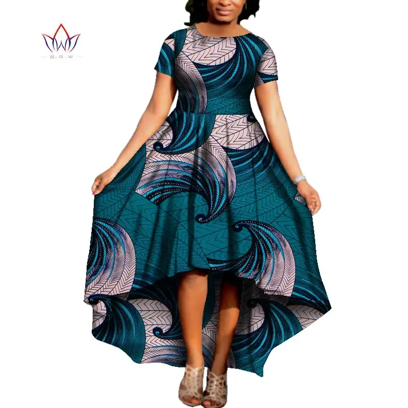 Африканское женское платье с круглым вырезом традиционная африканская одежда