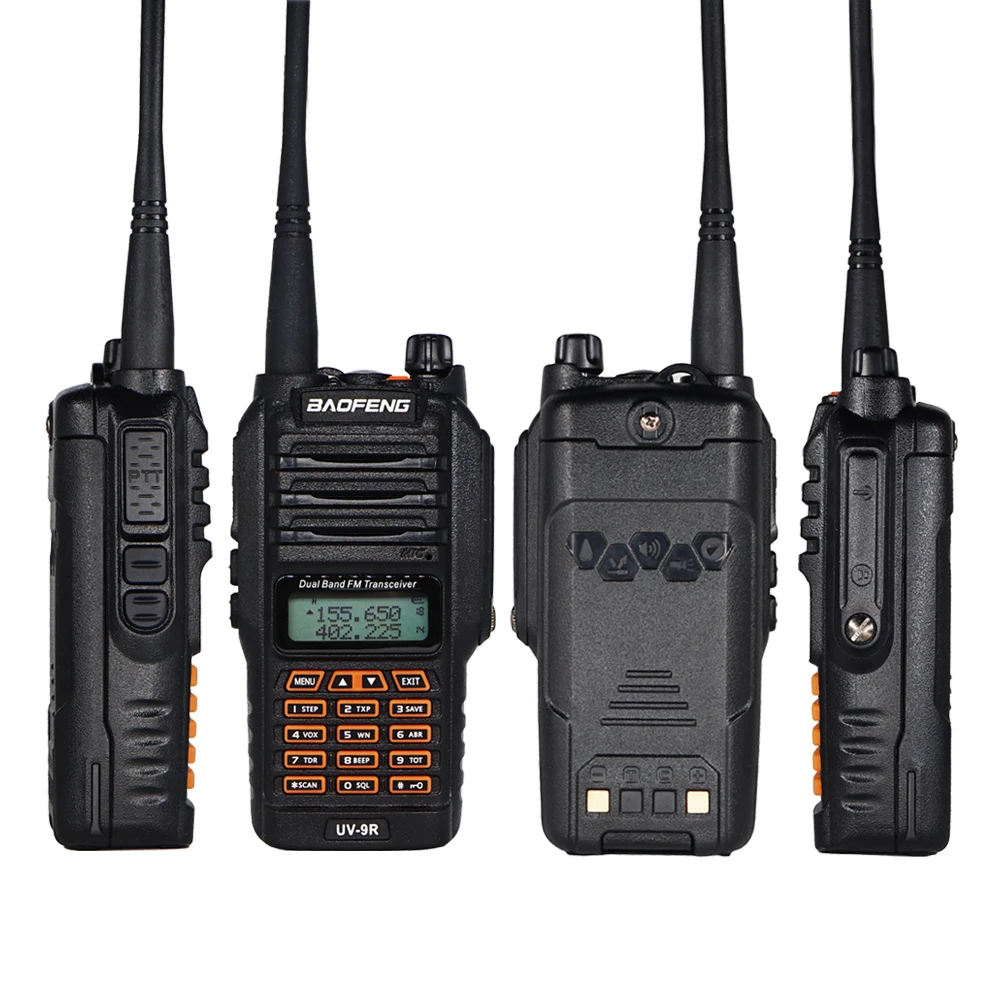 Рация Baofeng 2 шт. водонепроницаемое двухдиапазонное портативное радио 10 км IP67 8 Вт