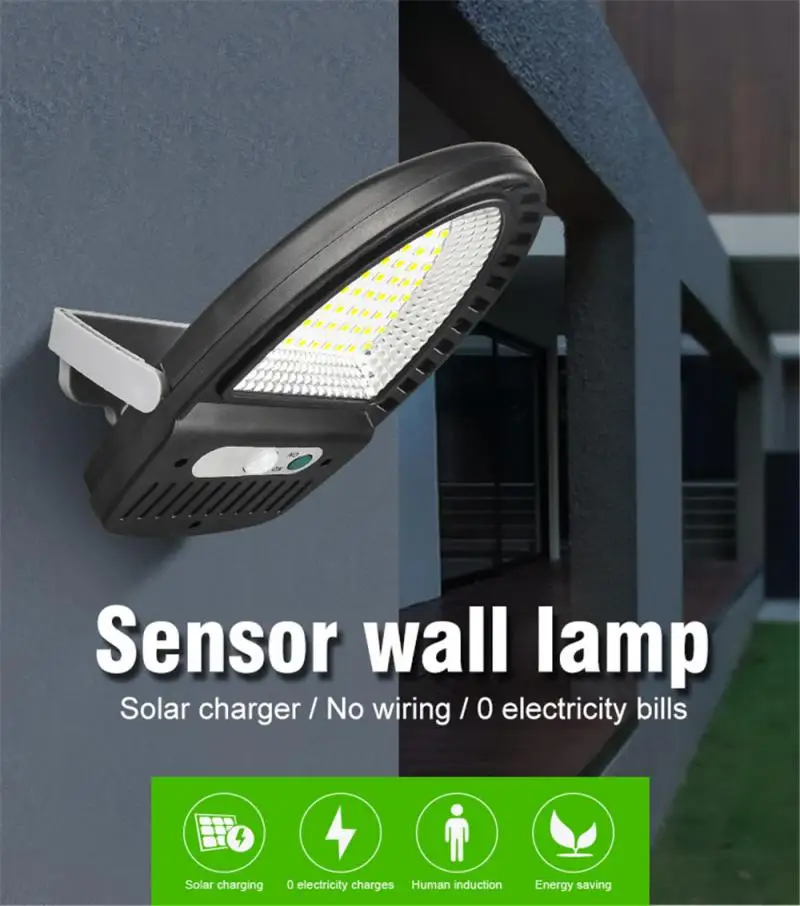 

Solar Street Lights Outdoor Solar Wall Lamp Human Induction Waterproof Motion Sensor Security Lighting For Garden Patio Yard
