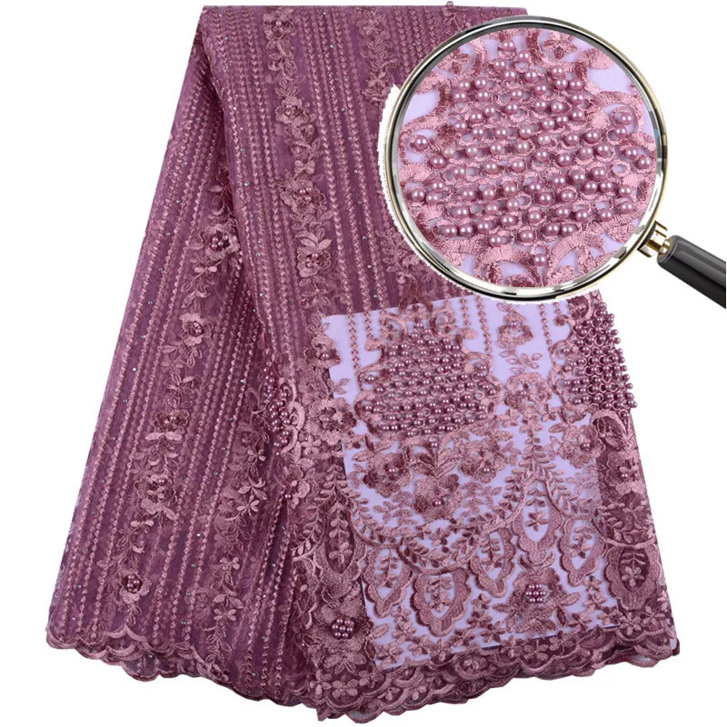 Африканский гипюр кружево ткань 2019 вышитые в нигерийском стиле состоящий из