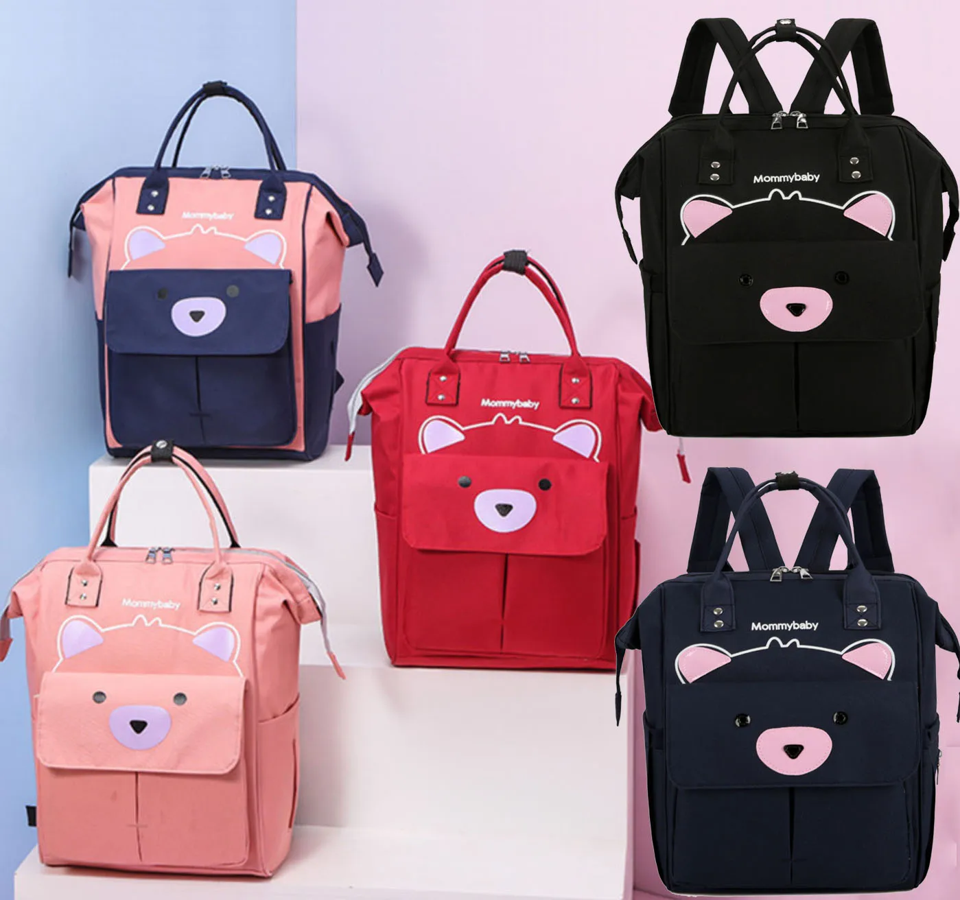 JTOP Fashion Mummy Maternity Diaper Bag Large Nursing Travel Backpack Designer Stroller Baby Care Nappy | Мать и ребенок