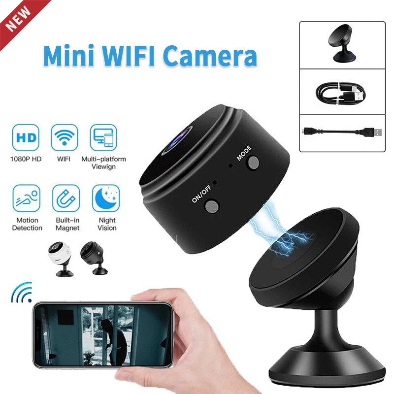 1080p HD мини Wi-Fi камера беспроводная безопасности с дистанционным управлением