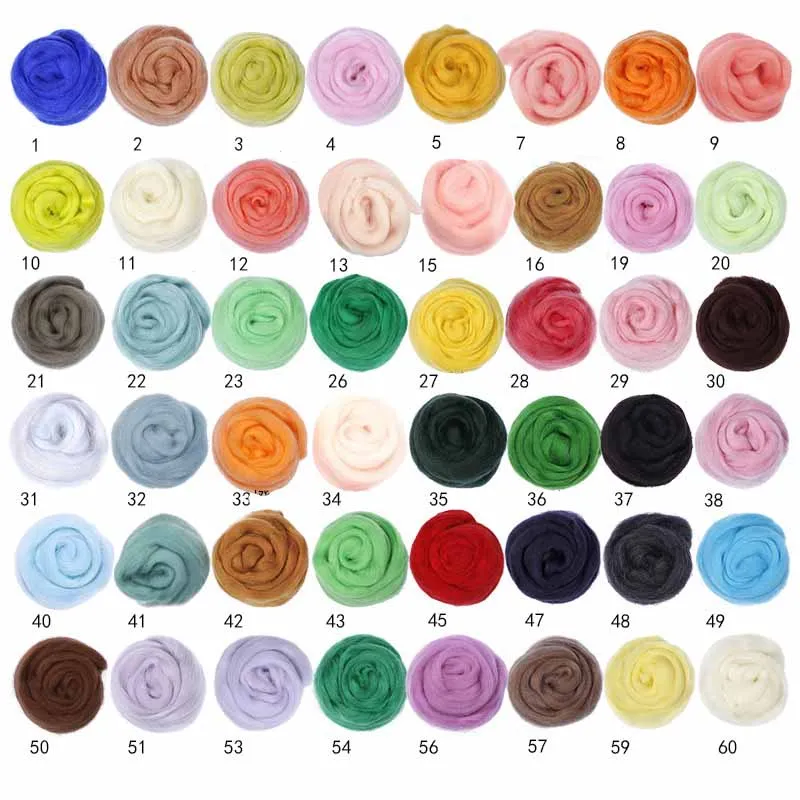 Игольчатая шерсть для рукоделия материалы шерстяная фитильная пряжа валяния и