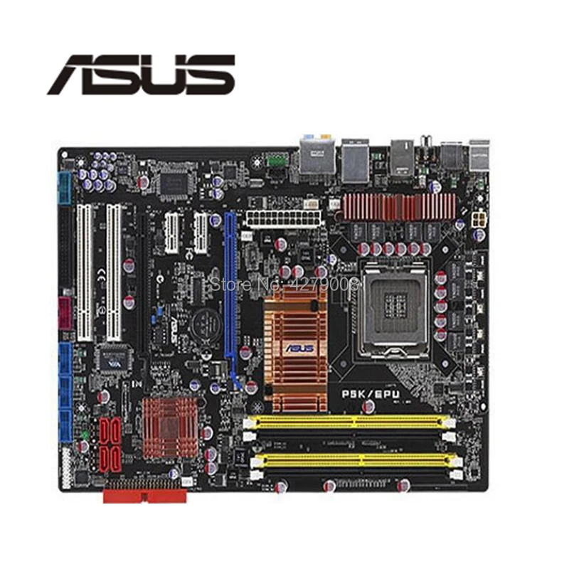 Для ASUS P5K EPU настольная материнская плата P35 LGA775 DDR2 используемая плата|Материнские