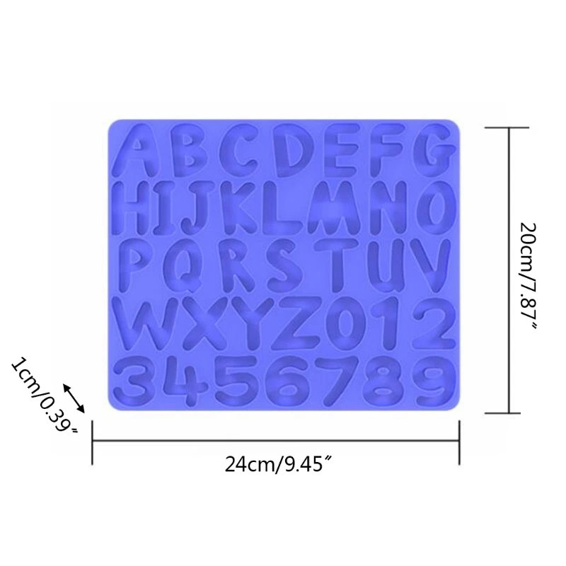 

Alphabet Epoxy Resin Mold English Letters Number Pendant Casting Silicone Mould DIY Crafts Jewelry Keychain Casting Tool