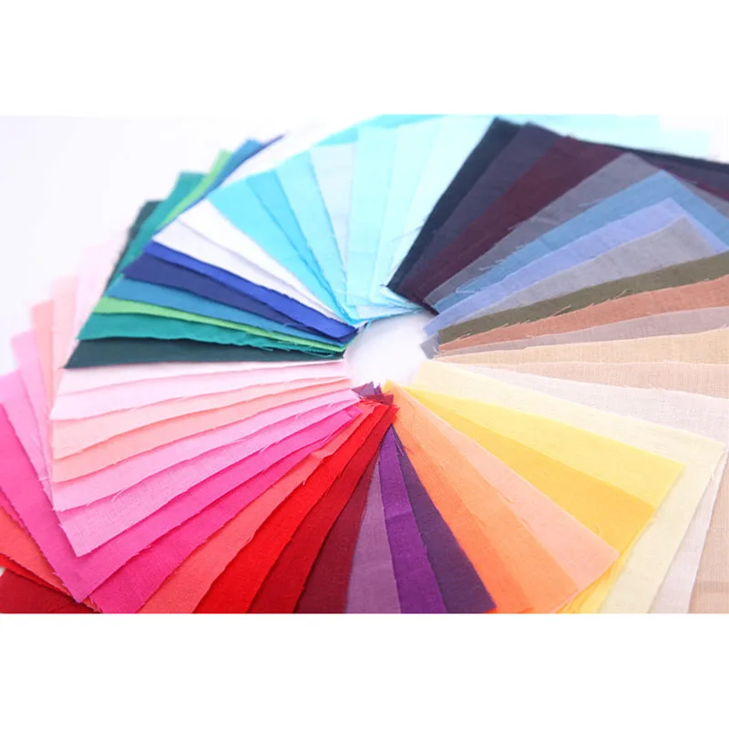 10 шт./компл. однотонная хлопковая ткань с принтом сделай сам материал ручной