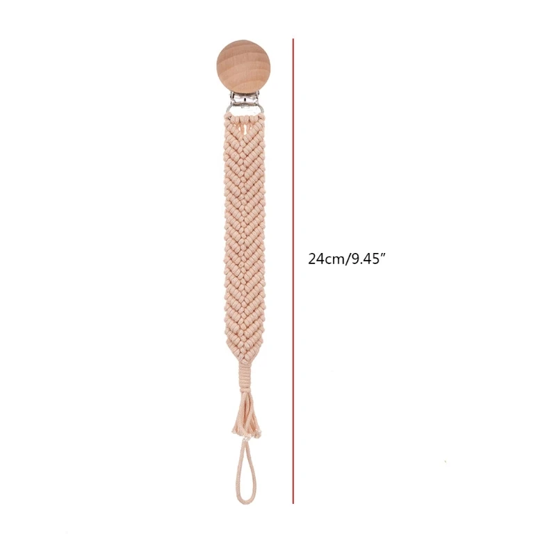 

Crochet Pacifier Clip Chain Woven Cotton Rope BPA-free DIY Dummy Nipple Holder Soother Baby Teething Chewable Toys Shower Gifts