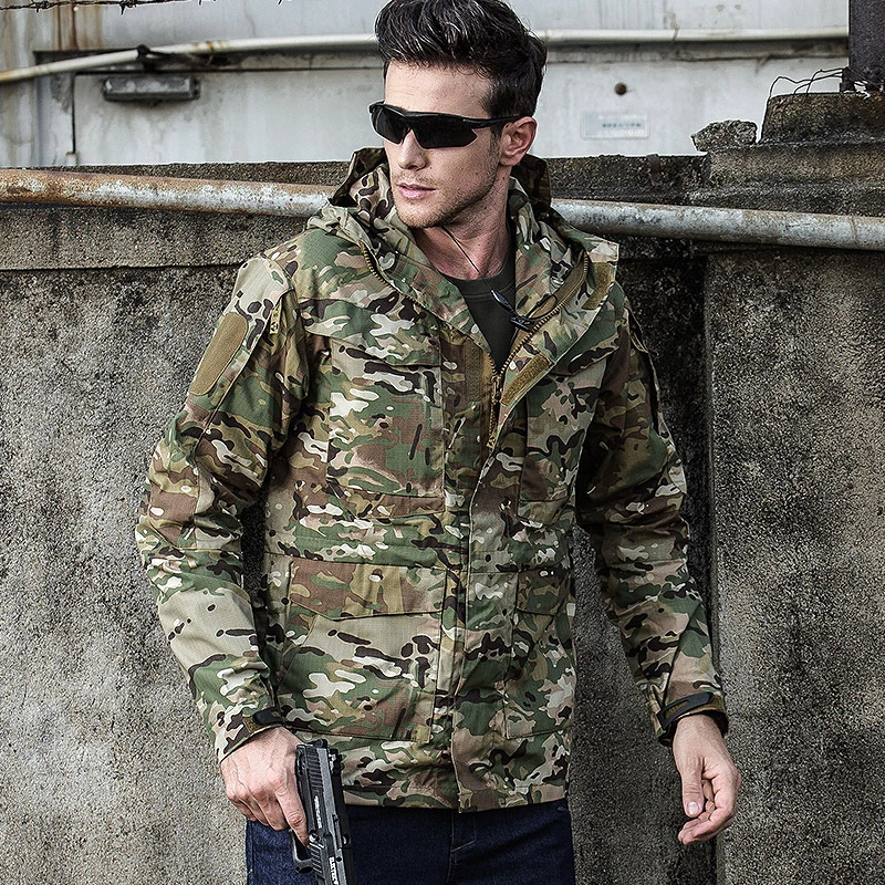 

M65 UK US Army Clothes Casual Tactical Windbreaker Men Waterproof Flight Pilot Coat Hoodie Military Field Jacket