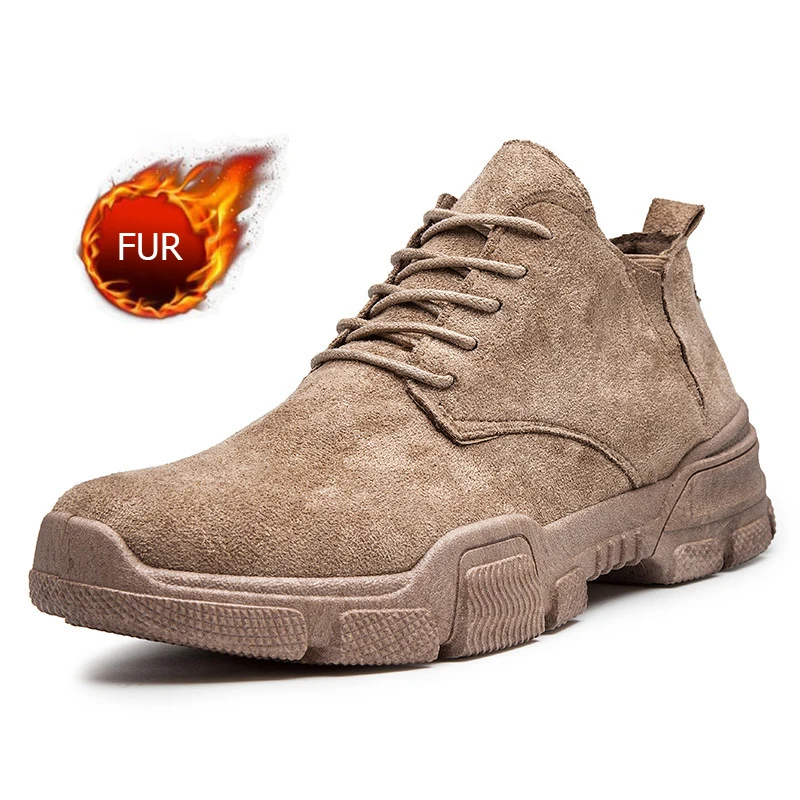

Кроссовки мужские на шнуровке, модные теплые меховые лоферы, дышащая удобная повседневная Уличная обувь, на осень