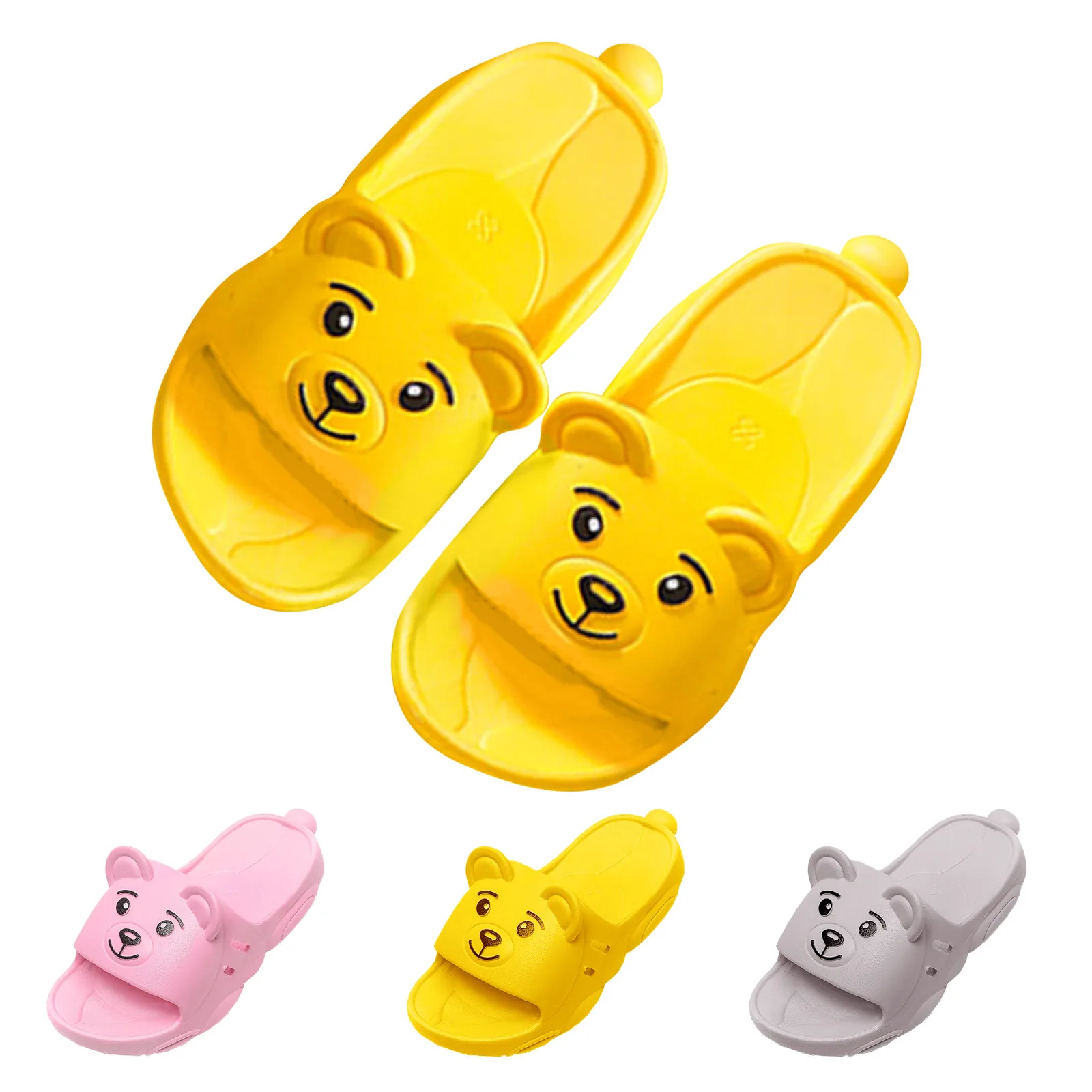

Summer Children Slippers For Boy Girl Summer Korean Cartoon Cute Bear Kid Home Indoor Shoes Baby Toddler Sandals Bathroom Slides