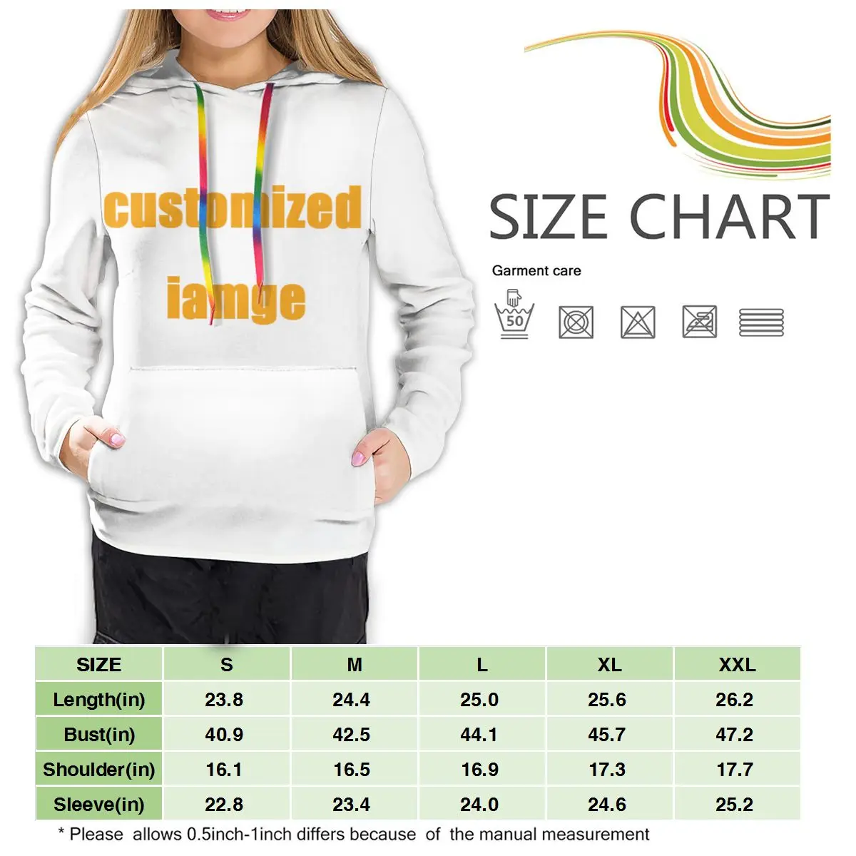 

NOISYDESIGNS Customized Loose Printed Hooded Sweatshirt Hoodies Long Sleeved Pullover Women Tops Sweatshirts Female Camisola