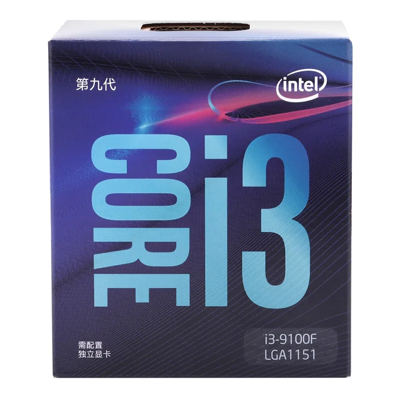 Intel Core i3-9100F настольный процессор 4 ядра до 4,2 ГГц без процессора Графика LGA1151 300 серия 65 Вт