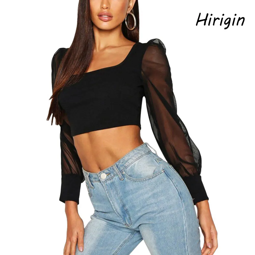 Женские сексуальные блузки женские прозрачные сетчатые в горошек пышные