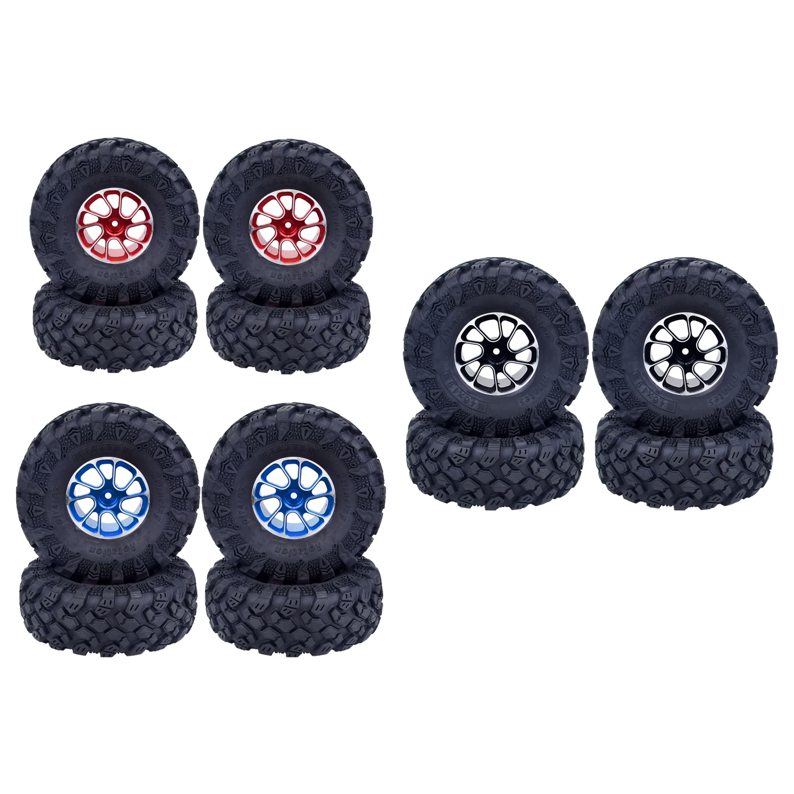 

1.9" RC Truck Rubber Tires Tyres Set Universal for 1/10 RC Scale Truck Off Road Monster Truck Car Model DIY Assembly Parts