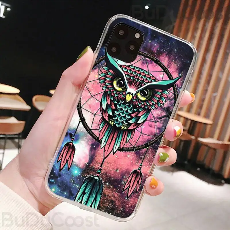 

Cute Animal Art Owl Phone Case For IPhone 11 12 Pro XS MAX 8 7 6 6S Plus X 5S SE 2020 XR Cover
