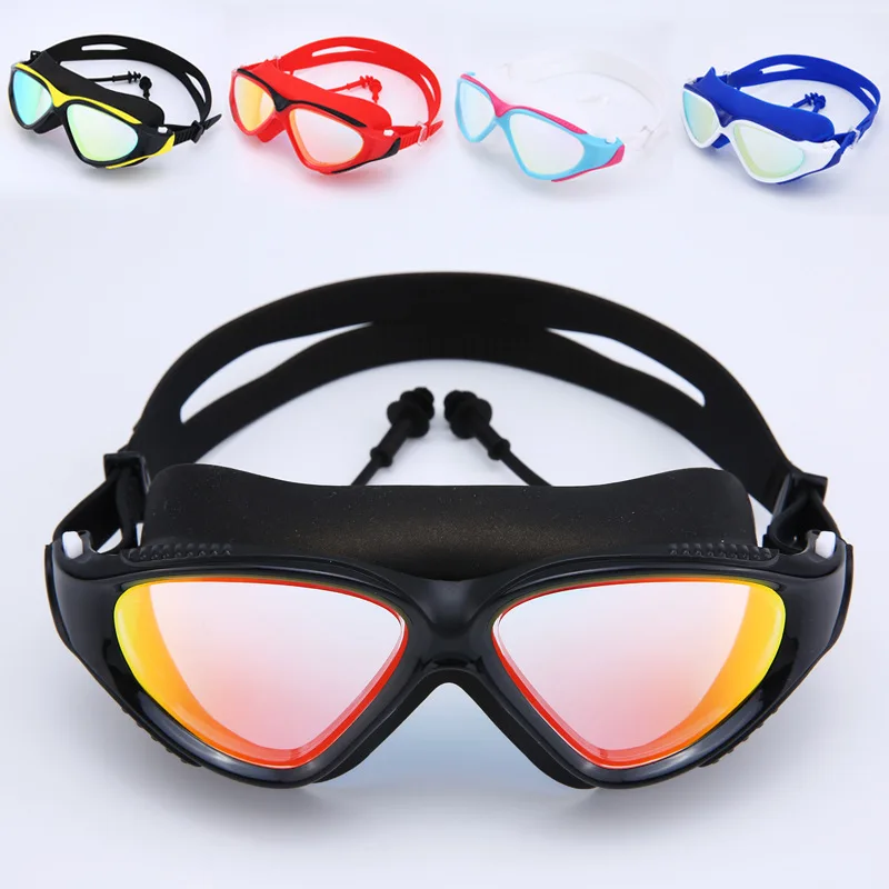 Очки для плавания мужчин и женщин анти туман УФ защита очки профессиональные