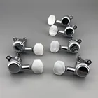 6 шт. L2R4 жемчужные кнопки для гитары с блокировкой головки тюнеры М6 шалетного типа хромированная латунная Шестерня для JP6 7 ST отлично подходит для гитары