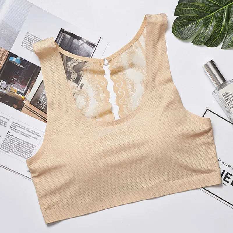 Сексуальный женский кружевной бюстгальтер без косточек на спине топы бюстье