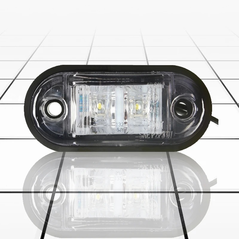 12 В/24 В 2 светодиодные боковые габаритные фонари лампы для легковых автомобилей