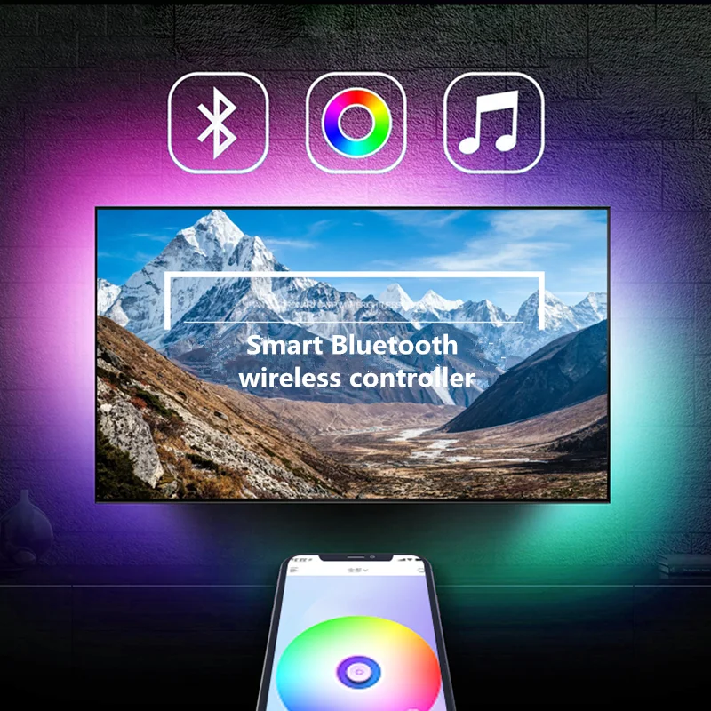 Светодиодная ленсветильник с Bluetooth питание от USB светодиодсветильник ленты