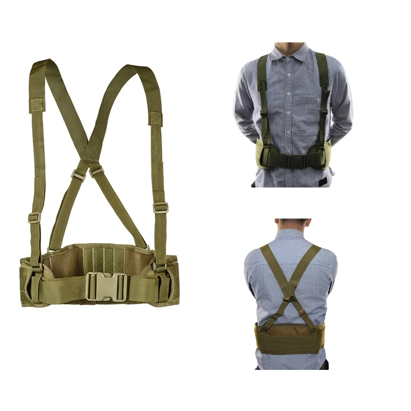 Тактический ремень Molle мужской пояс в форме H 1000D нейлон армейский удобный боевой