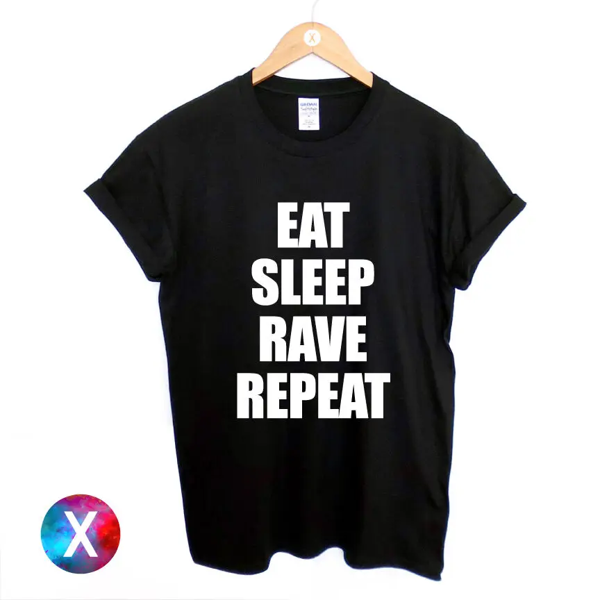 Футболка с принтом EAT SLEEP RAVE/мужская футболка RELIGION SWAG BOY TOPMAN|Мужские футболки| |