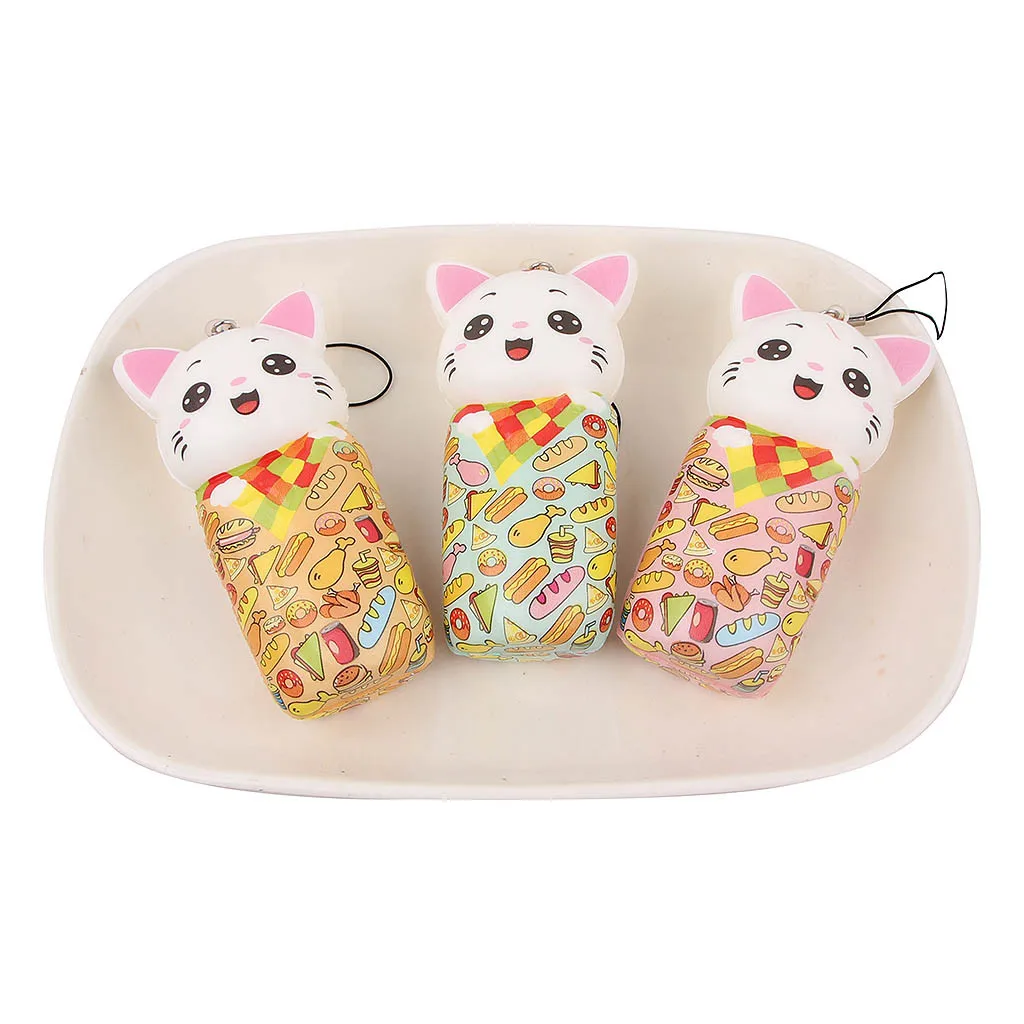 

Mini Adorable Cat Doll Slow Rising Kids Stress Reliever Decompression Toy Squishy Toy Kawaii Squeeze Toys For Baby Kids Gift