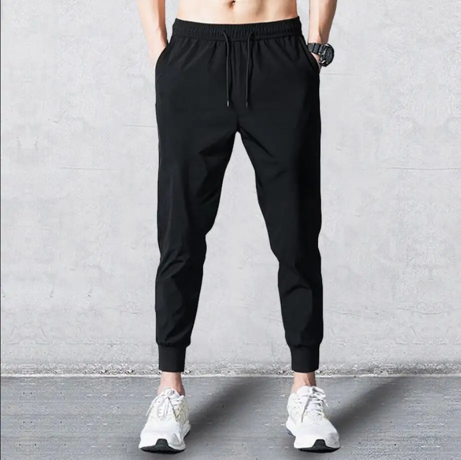 

Men's Large Size Loose Casual Trousers Sports Autumn Loose Korean Style Trendy Nine-point Pants Joggers Men Black Pants Men