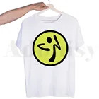 Футболка Zumba мужская с графическим принтом, модный топ для занятий фитнесом, смешная уличная одежда в стиле Харадзюку, лето