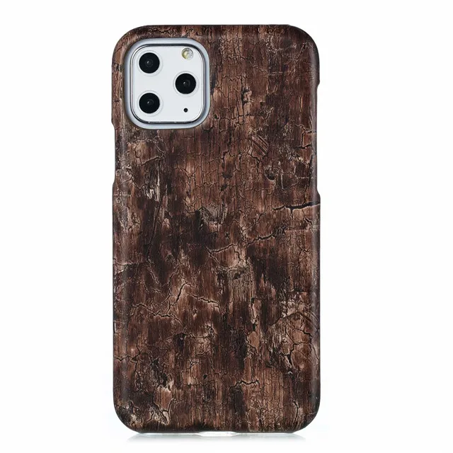 As shown Для Iphone 11 por XS MAX XR X PU чехол роскошная деревянная зернистая защитная задняя панель для телефона чехол для iPhone 5 5S SE 6 6S 7 8 Plus Fundas - Цвет: As shown