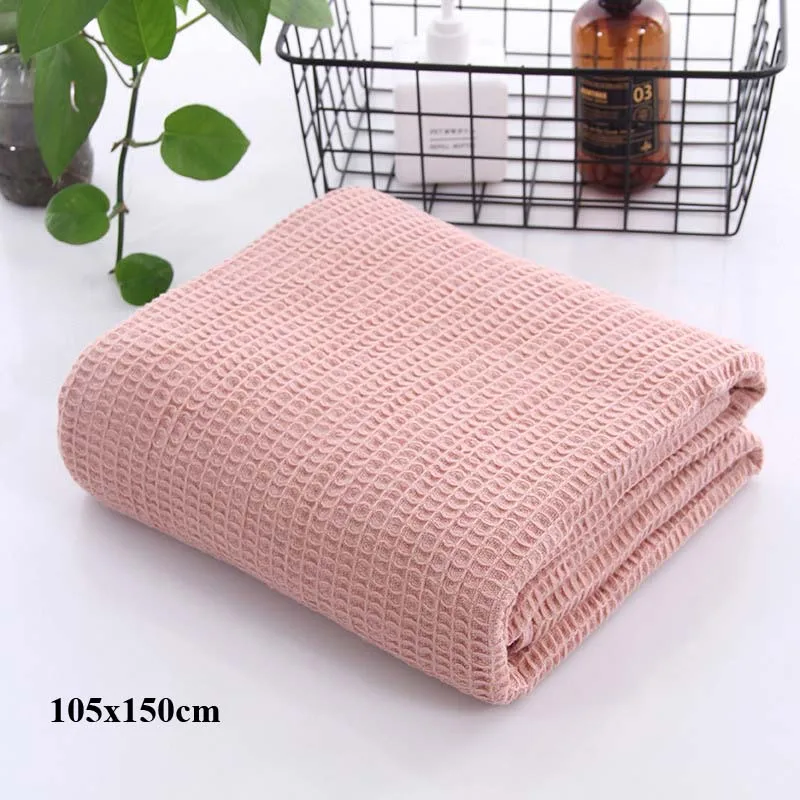 pink Японское вафельное клетчатое летнее одеяло для дивана, кровати, полотенца, одеяло, женское одеяло, одеяло для автомобиля, офиса, пледы, одеяло - Цвет: pink