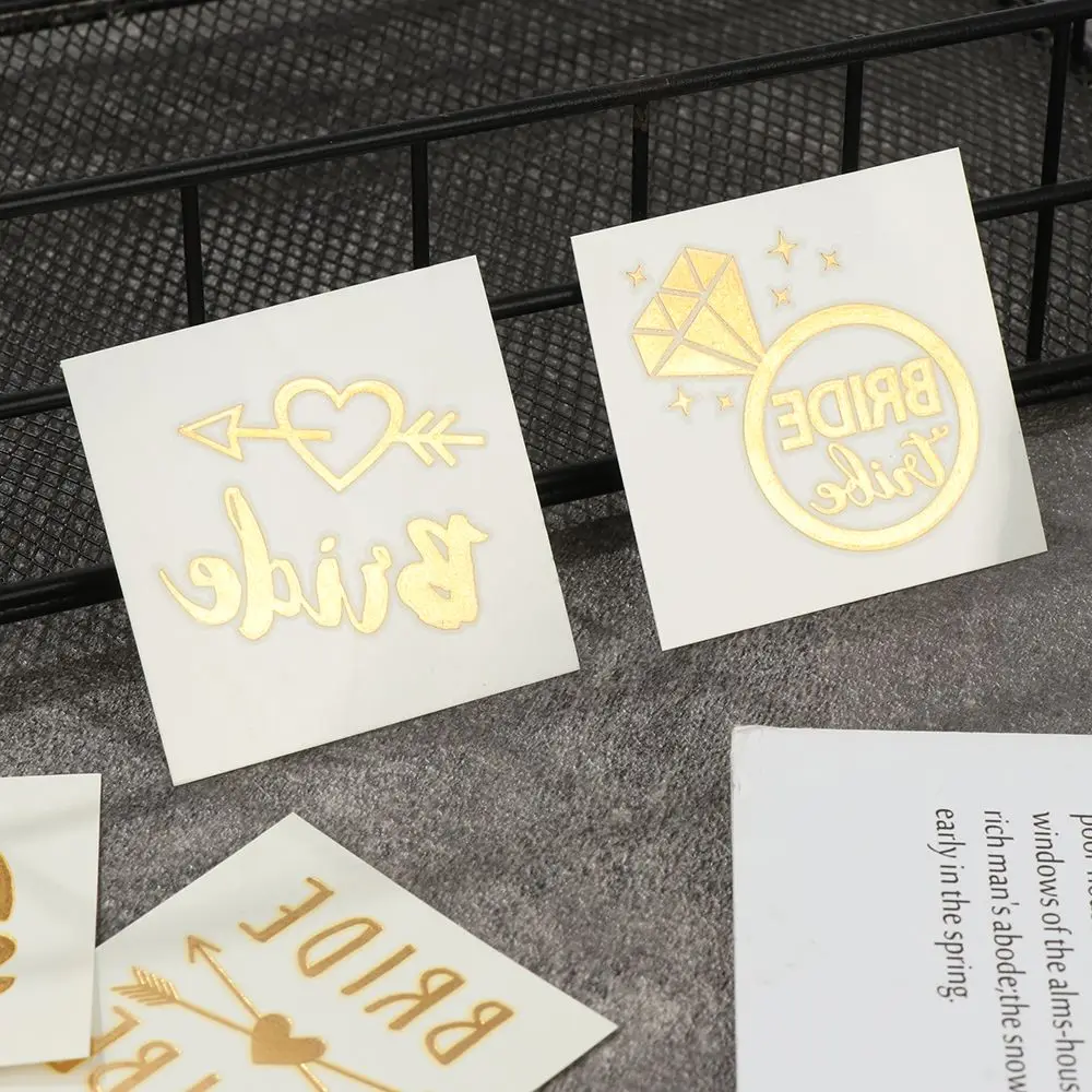 Тату-наклейка невесты для свадьбы украшение вечеринки временная татуировка