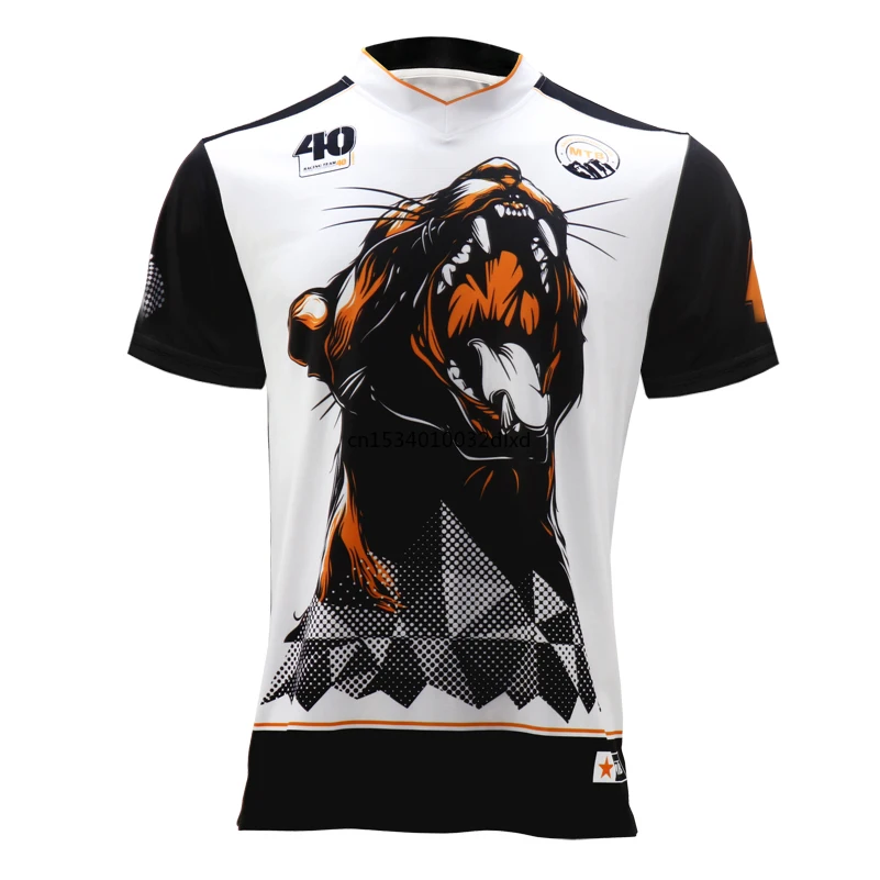 

Black tiger cross jersey for man cool mountain shirt cycling bike motocross jersey cycling short sleeve clothing