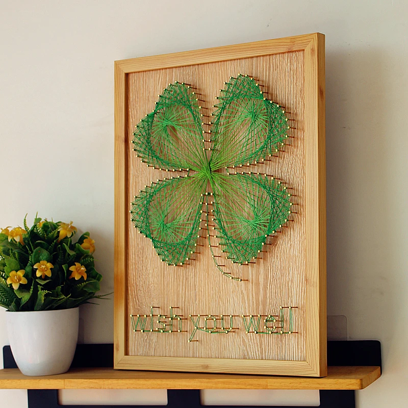 Клевер струны искусство 3d Свадебные украшения ручной работы подарки Diy Набор