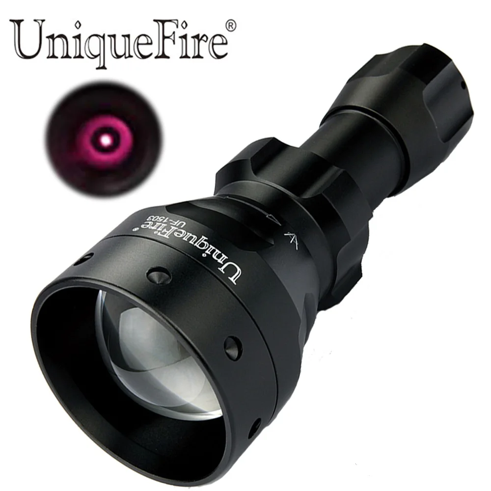 UniqueFire 1503 IR 850nm инфракрасный светильник светодиодный фонарик Тактический T50