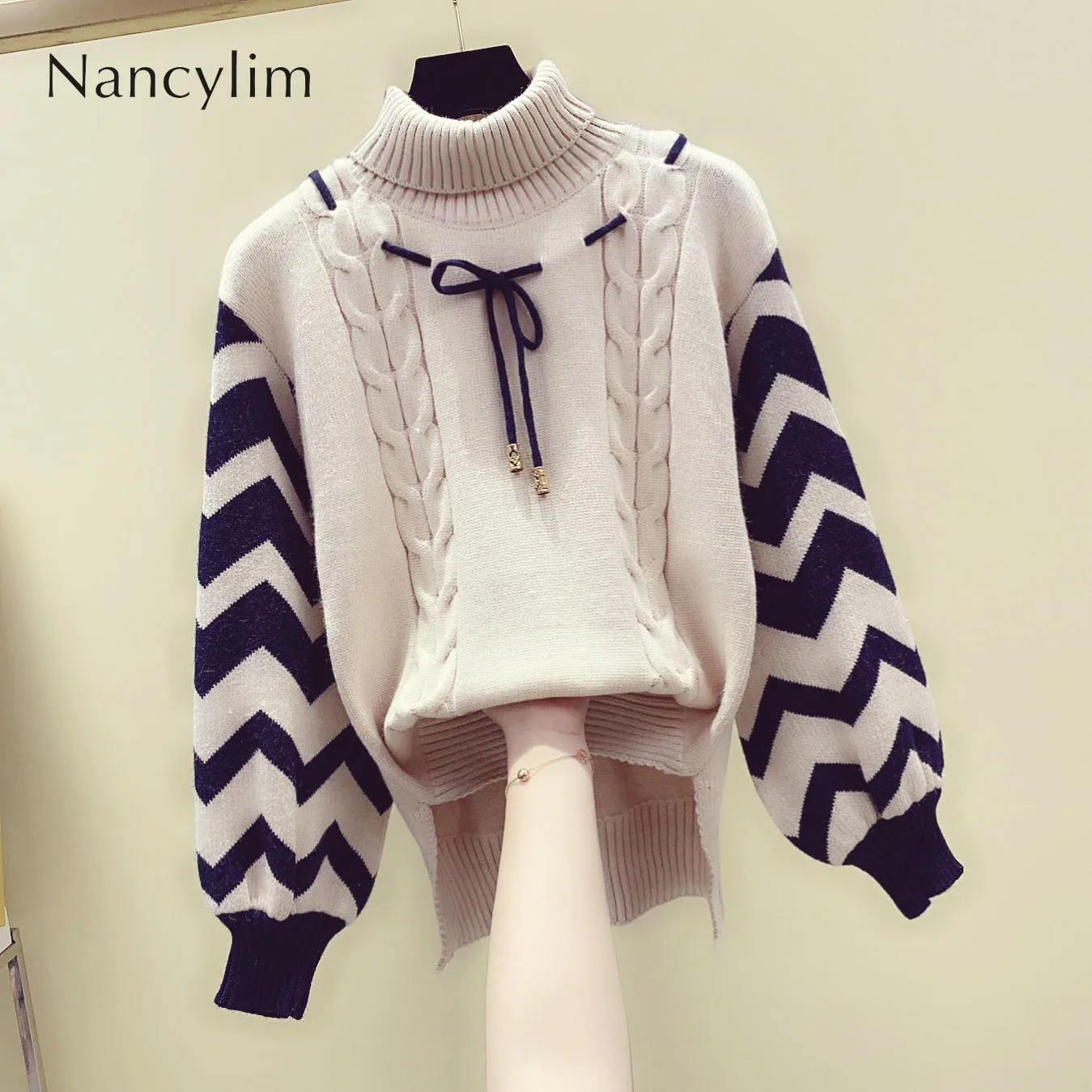 Водолазка свитер для женщин Новинка 2019 года сезон осень-зима трикотажное пальто