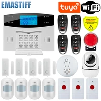 wifi wireless smart home gsm security alarm system sms app control house motion detector sensor burglar signal device ip camere