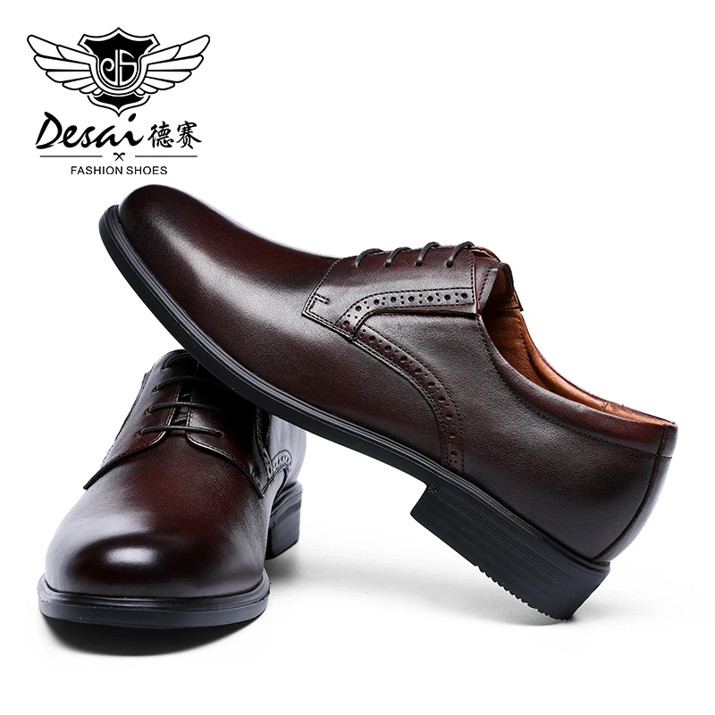 DESAI/Мужская обувь Мужские модельные туфли из натуральной кожи Свадебная для