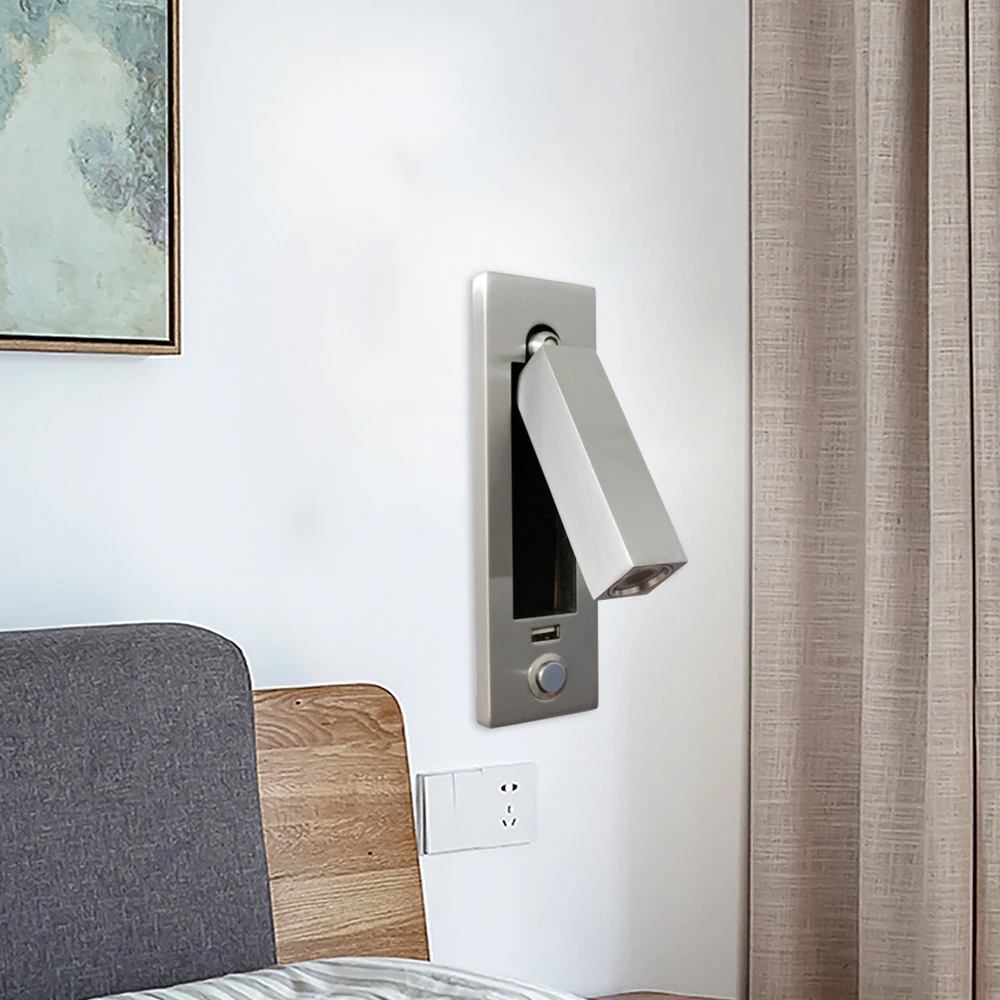 Новый перезаряжаемый светодиодный настенный светильник Hartisan с квадратной