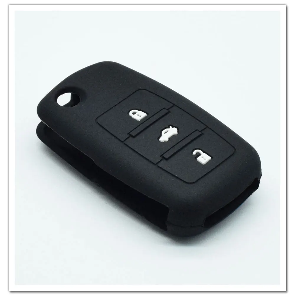 Силиконовый чехол для ключей от машины для VW Volkswagen Polo Passat Golf Maggiolino Arteon Fox GLI Gol Skoda SEAT Ibiza дистанционный чехол для ключей