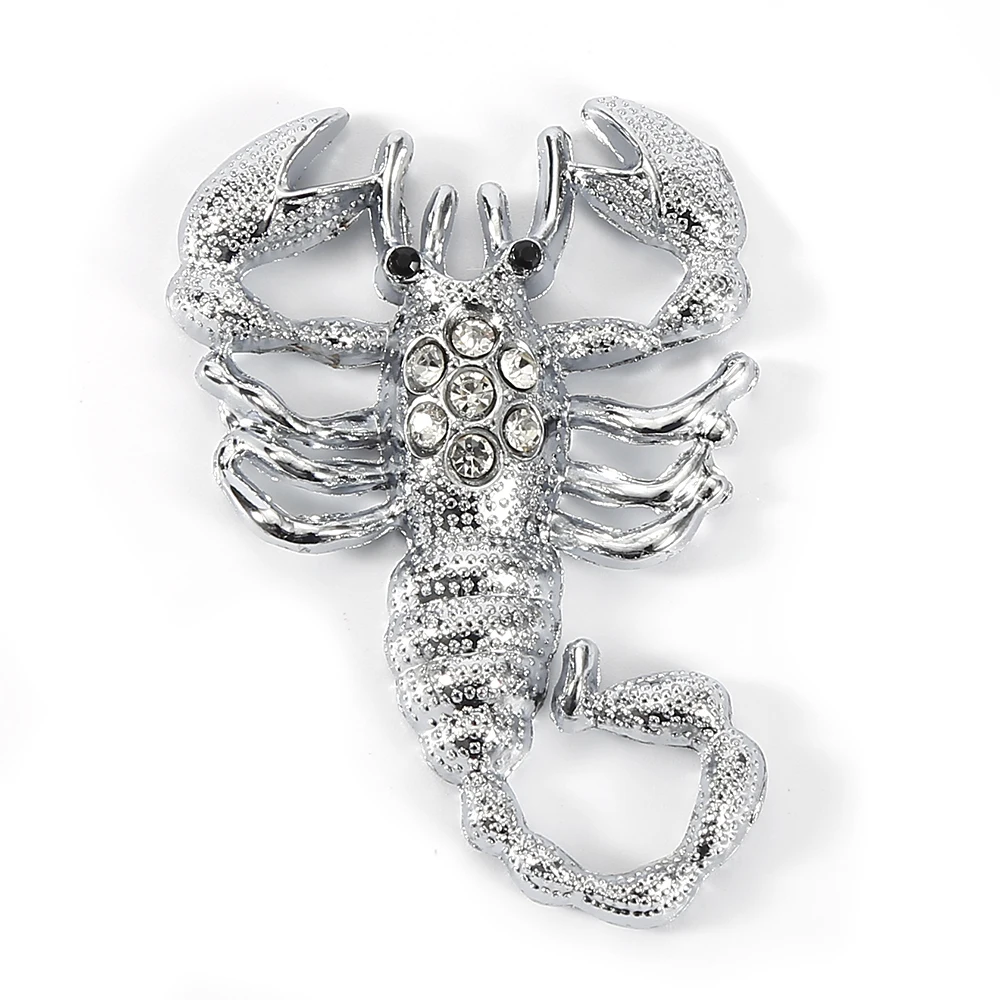 3D металлической вставкой в виде скорпиона автомобиля Стикеры с трехмерной