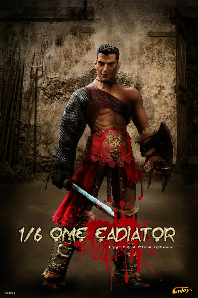 

New stock 1/6 scale Action figure CMTOYS Roman Gladiator H005 12 inch soldier static model toy collectible gift