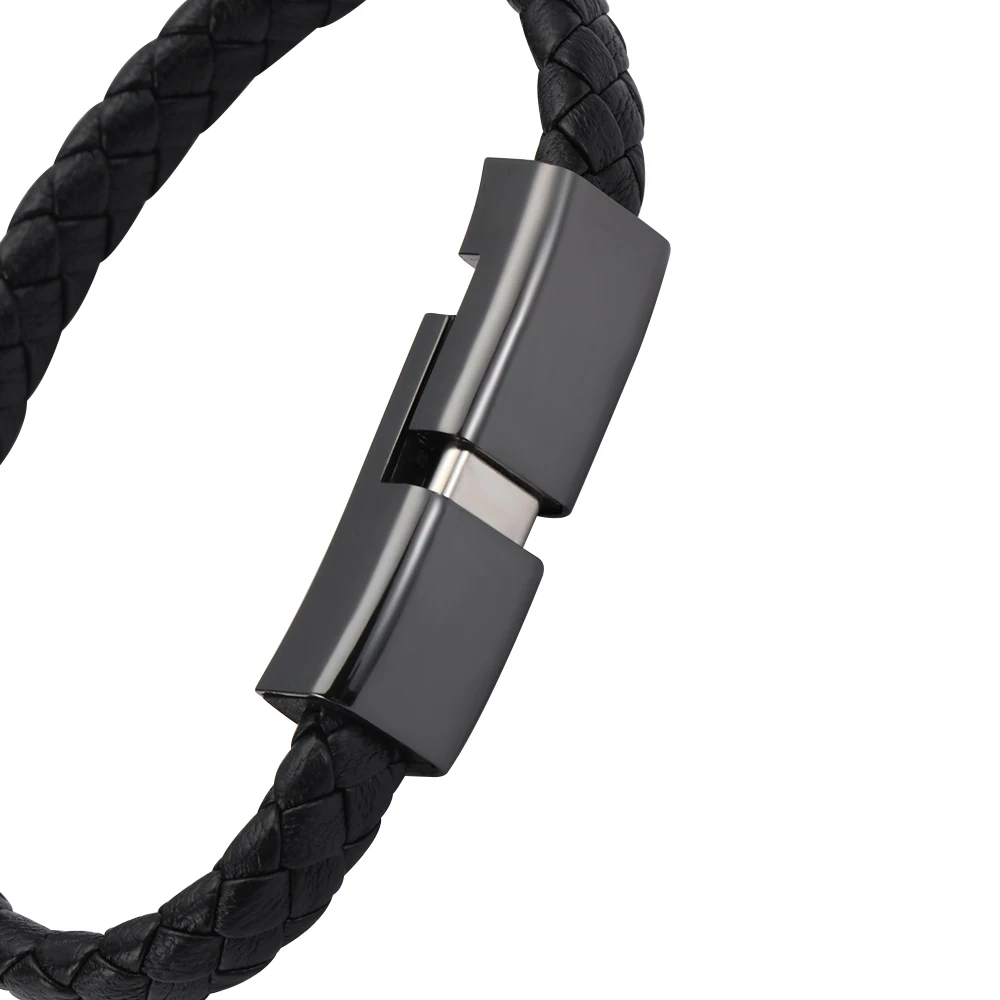 1 шт. модный новый кожаный браслет с Micro USB Type C синхронизация данных Быстрая