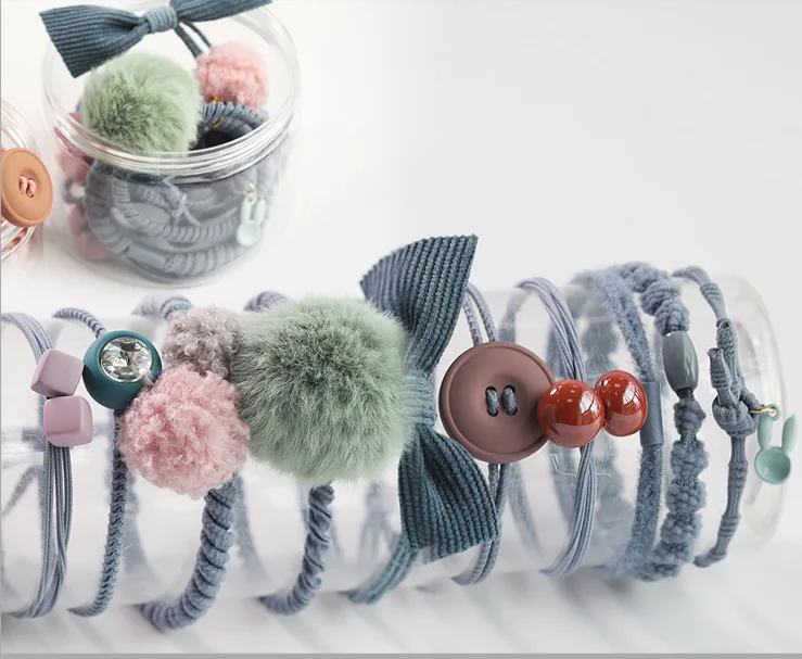

New Style Hair Band Head Rope Korean Style Cool Rubber Band Hair Band Female Rubber Band Adult Hair Accessories
