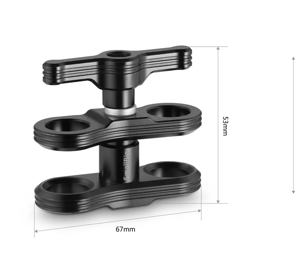 SmallRig s-замок быстроразъемный монтажный узел с резьбовыми отверстиями 1/" и 3/8" для экрана монитора-1855