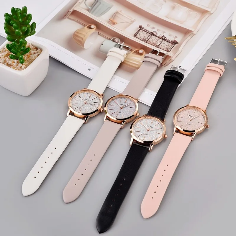 

Women's watches brand luxury fashion ladies watch Leather Watch women Female quartz wristwatches montre femme A4