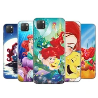 for honor 50 se v30 30i 30s 30 20s 20e 20 v20 pro 5g plus lite transparent phone case mermaid disney princess cute soft cover