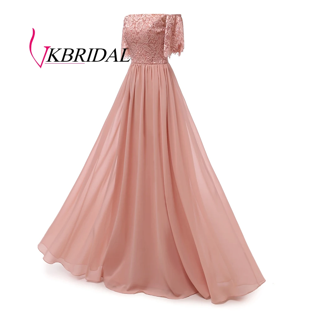 Vkbridal платье подружки невесты для свадебной вечеринки 2019 шифон Кружева vestidos de